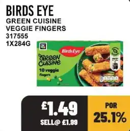 Bestway Birds Eye green cuisine veggie fingers offer
