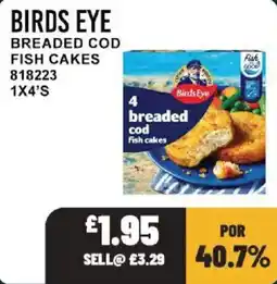 Bestway Birds Eye breaded cod fish cakes offer