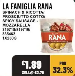 Bestway La famiglia rana spicy sausage & mozzarella offer