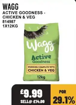 Bestway Wagg active goodness chicken & veg offer