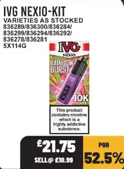 Bestway Ivg Nexio-kit offer