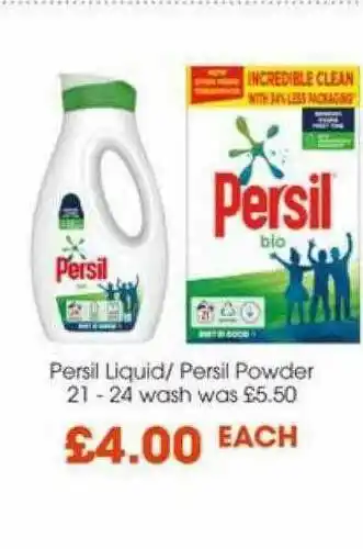 Centra Persil Liquid -persil Powder offer