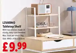 Lidl Livarno Tabletop Shelf offer