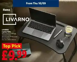 Lidl Livarno laptop table offer