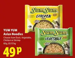 Lidl Yum Yum Asian Noodles offer
