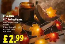 Lidl Livarno led string lights offer