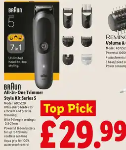 Lidl Braun all-in-one trimmer style kit series 5 offer