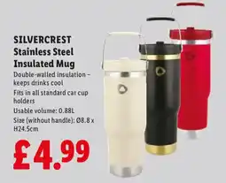 Lidl Silvercrest stainless steel insulated mug offer