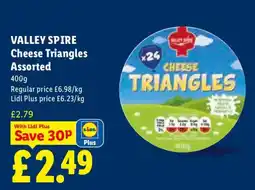 Lidl Valley Spire Cheese Triangles Assorted offer
