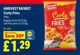 Lidl Harvest Basket Curly Fries offer