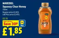 Lidl Maribel Squeezey Clear Honey offer