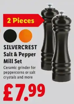 Lidl Silvercrest salt & pepper mill set offer