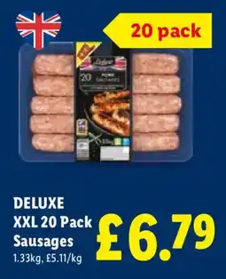 Lidl Deluxe sausages offer