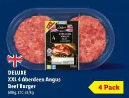 Lidl Deluxe xxl 4 aberdeen angus beef burger offer