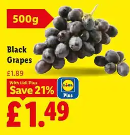 Lidl Black Grapes offer