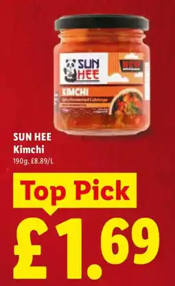 Lidl Sun Hee Kimchi offer
