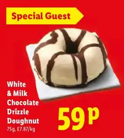 Lidl White & Milk Chocolate Drizzle Doughnut offer