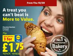 Lidl Chocolate Hazelnut Croissant offer