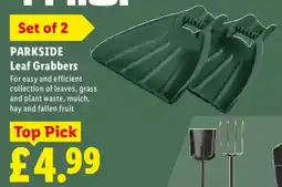 Lidl Parkside leaf grabbers offer