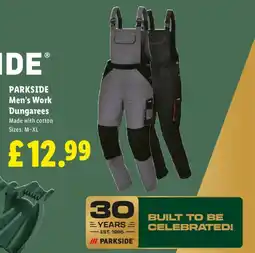 Lidl Parkside men's work dungarees offer