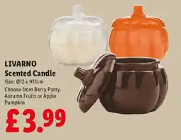 Lidl Livarno scented candle offer