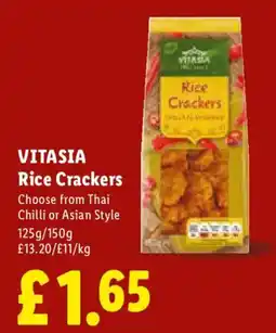 Lidl Vitasia rice crackers offer