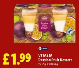 Lidl Vitasia passion fruit dessert offer