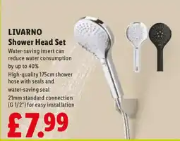 Lidl Livarno shower head set offer