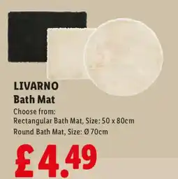 Lidl Livarno bath mat offer