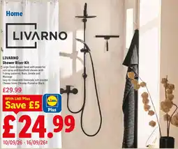 Lidl Livarno Shower Riser Kit offer