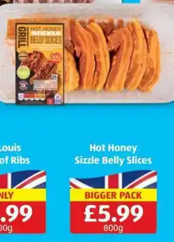 Aldi Hot Honey Sizzle Belly Slices offer