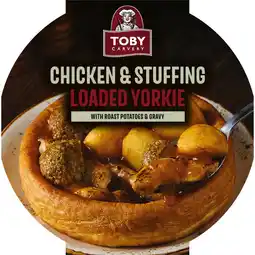 Iceland Toby Carvery Chicken & Stuffing Loaded Yorkie 400g offer