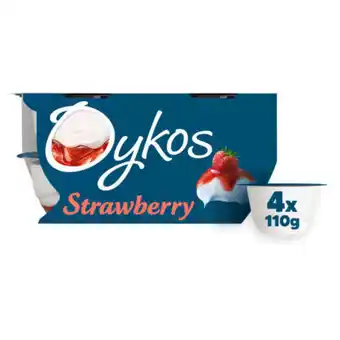 Asda Oykos Strawberry Greek Style Yogurts offer