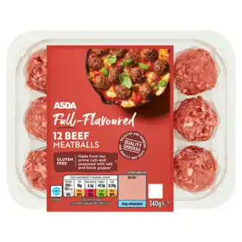 Asda ASDA Butcher's Selection Beef Meatballs offer