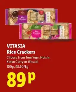 Lidl VITASIA Rice Crackers offer