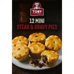 Iceland Toby Carvery 12 Mini Steak & Gravy Pies 456g offer