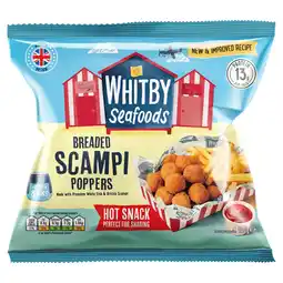Iceland Whitby Seafoods Scampi Poppers 140g offer