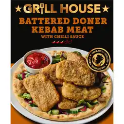 Iceland Grill House Battered Doner Kebab Meat 290g offer
