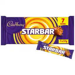 Iceland Cadbury Starbar Chocolate Bar 7 Pack Multipack (7 x 37g) 259 g offer