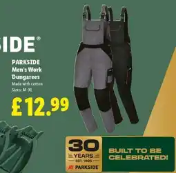 Lidl PARKSIDE Men's Work Dungarees offer