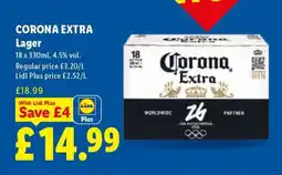 Lidl Corona Extra Lager offer