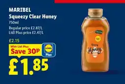 Lidl Maribel Squeezy Clear Honey offer