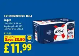 Lidl KRONENBOURG 1664 Lager offer