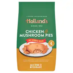 Iceland Holland's 4 Chicken & Mushroom Pies offer