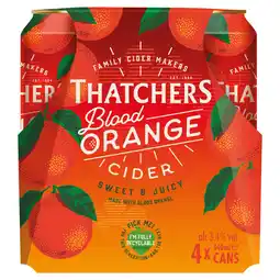 Iceland Thatchers Blood Orange Fruit Cider 4 x 440ml offer