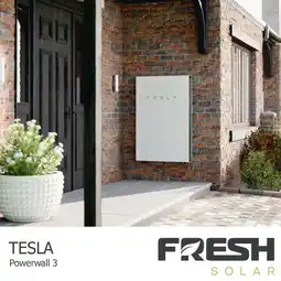 Costco Fresh Solar 2.58kW Solar PV System with Tesla Powerwall 3 Battery, in 7 Sizes - Fully Installed offer
