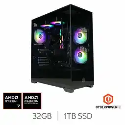 Costco CyberPower, AMD Ryzen 7, 32GB RAM, 1TB SSD, AMD Radeon RX 9070 XT, Gaming Desktop PC offer
