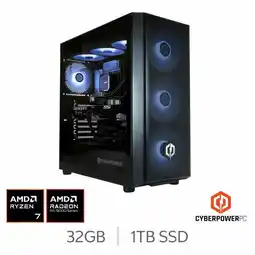 Costco CyberPower, AMD Ryzen 7, 32GB RAM, 1TB SSD, AMD Radeon RX 9070, Gaming Desktop PC offer