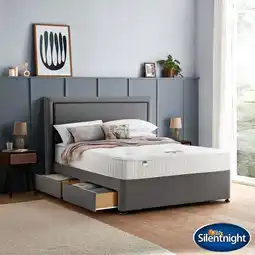 Costco Silentnight 1400 Pocket Ortho Mattress & Slate Grey Divan in 4 Sizes offer