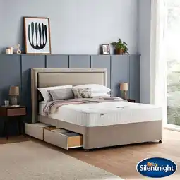 Costco Silentnight 1400 Pocket Ortho Mattress & Sandstone Divan in 4 Sizes offer